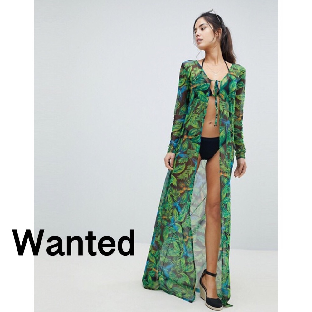 ASOS tropical swim cover up